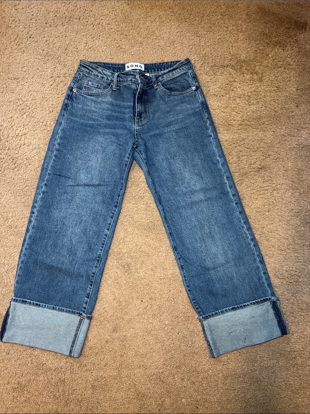 High-Rise Wide-Leg Ankle Jeans